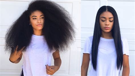 The narrative surrounding black beauty, specifically hair, is changing as black women embrace their curls, coils and kinks. Curly to Straight Hair Tutorial (updated) - How to Get Rid ...