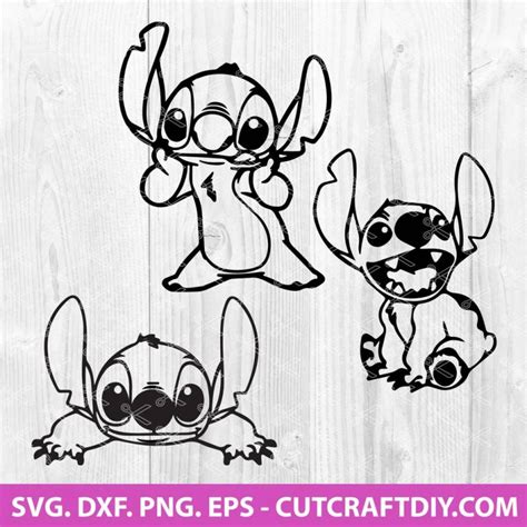 Lilo And Stitch Svg Png Dxf Eps Cut File Stitch Clipart Disney Svg