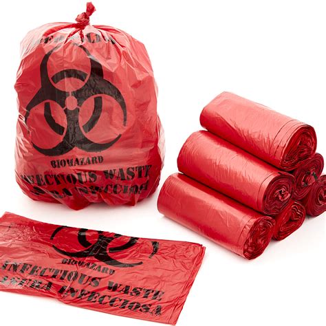 Buy No Leak Hospital Grade Biohazard Waste Bags Pk Gallon
