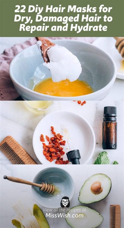 22 Diy Hair Masks For Dry Damaged Hair Repair And Hydrate Your Hair