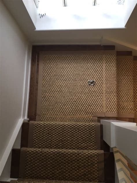 How to install a diy stair runner. Sisal Stair runner with fabric trim. Fibreworks Siskiyou Sisal Stair Carpet | Carpet stairs ...