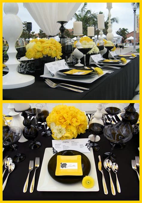 Black White Yellow Perfection Celebrations At Home