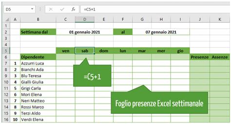 Foglio Presenze Excel Come Crearlo Excel Per Tutti