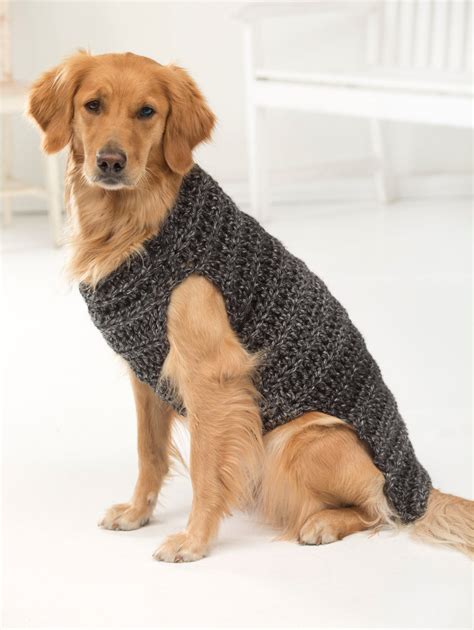 Marley Dog Sweater Crochet Version 1 Lion Brand Yarn