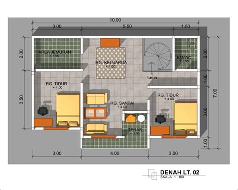 desain rumah minimalis  kamar hunian kecil  mendekati ideal