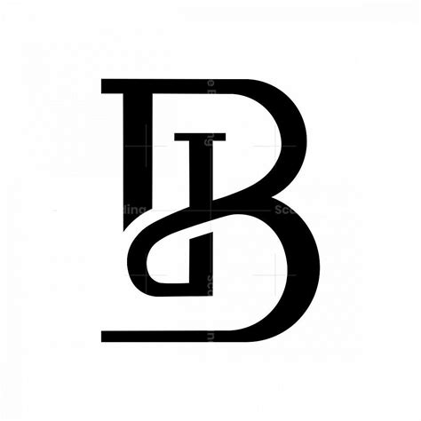 elegant letter bd logo design typography lettering lettering design