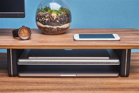 Desk shelf system to enhance your workspace with less clutter to the very next level. Grovemade: Introducing the Desk Shelf System for your ...