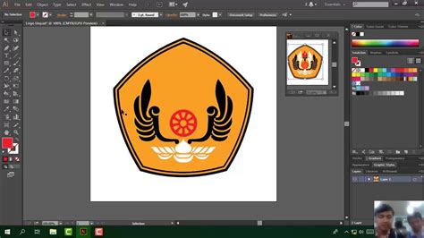 Tutorial Membuat Logo Universitas Padjadjaran Unpad Menggunakan Adobe Illustrator Youtube