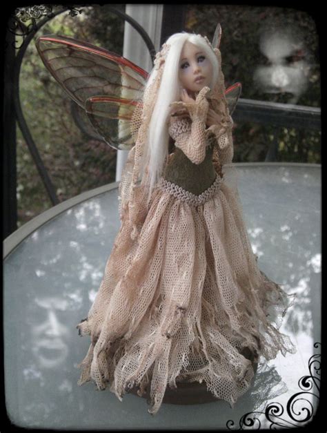 ooak ghost fairy have to put in art journal book fairy art dolls fairy dolls beautiful
