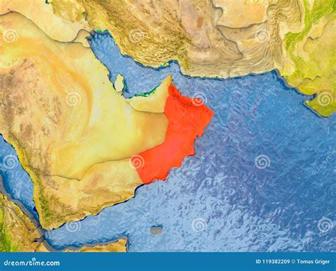 Map Of Oman Stock Illustration Illustration Of Sultanate 119382209