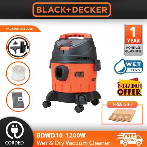 Black And Decker Bdwd10 1200w 10l Wet And Dry Vacuum Cleaner Shopee Malaysia