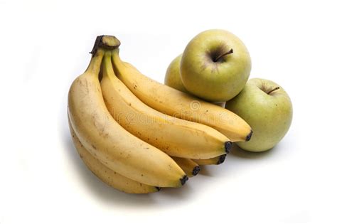 Apples And Bananas Isolated Stock Photo Image Of Organic Fruit 26454610