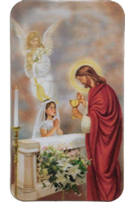3d Girls First Communion Holy Card Rs228