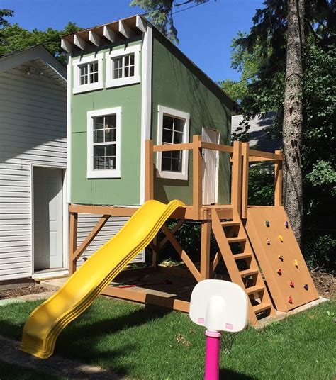 Secret Clubhouse Plan For Kids · Elevated 10x10ft Pauls Playhouses