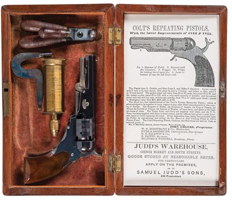 Cased Colt Ehlers Pocket Model Paterson Revolver 3 Revivaler