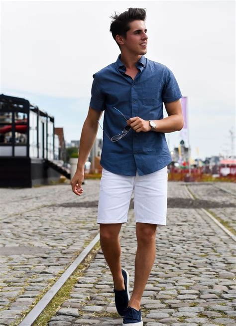 30 cool and fashionable men s shorts ideas to looks more handsome summer outfits men mens