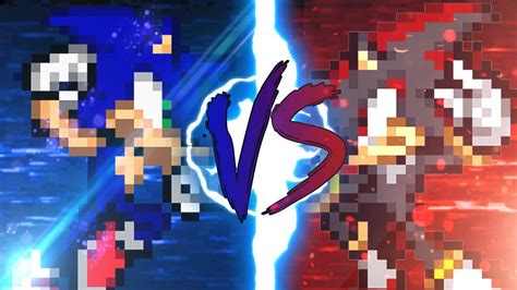 Sonic Vs Shadow Pivot Sprite Battle Youtube