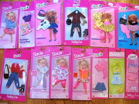 Vintage Nrfb Barbie Stacie Doll Clothes Lot Mattel Outfits 1990s New