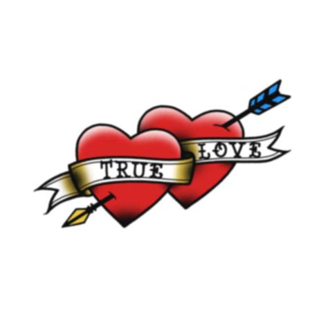 True Love Hearts Tattoo Icon