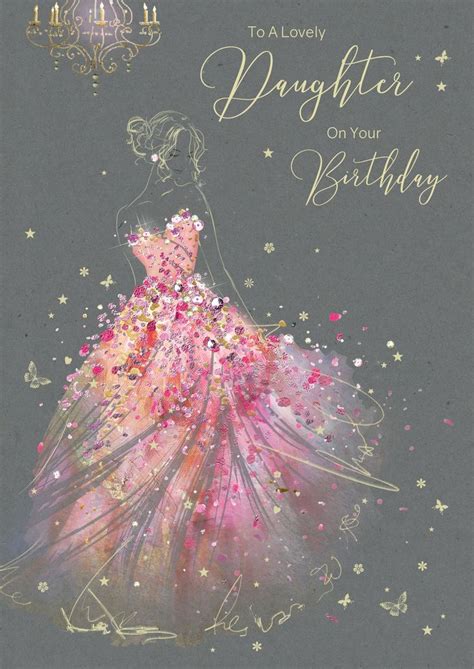 Daughter Birthday Card Birthday Wishes Flowers Daughter Birthday