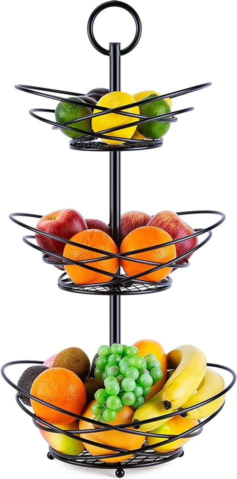 Buy Fruit Basket Bowl For Counter Homewill Large Capacity Detachable