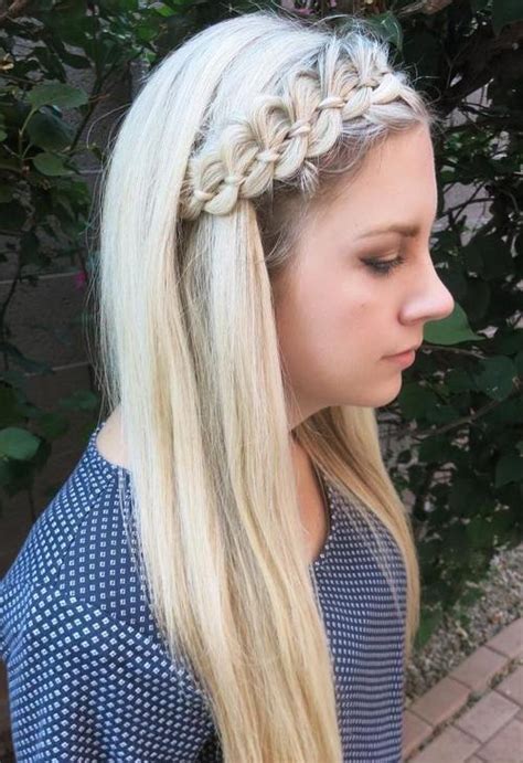 When you wrap the two sections together, make sure for these, you simply pull the strands of hair underneath one another instead of over one another. 40 Cute and Comfortable Braided Headband Hairstyles