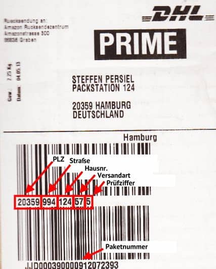 Man benötigt nur einen retourenaufkleber und schon kann es losgehen. Prüfziffern-Berechnung für Paketnummern