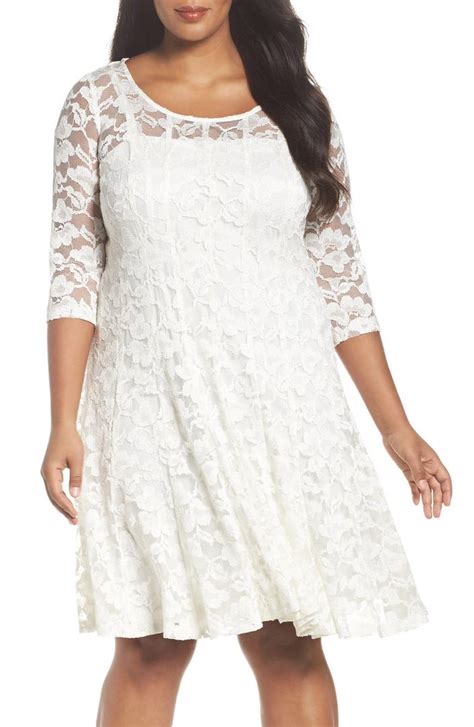 Chetta B Magic Lace Fit And Flare Dress Plus Size Nordstrom