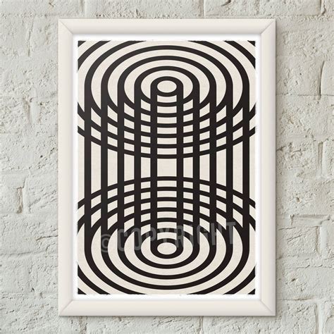 Geometric Minimalist Monochrome 08 Poster Art Print By Magik Moments