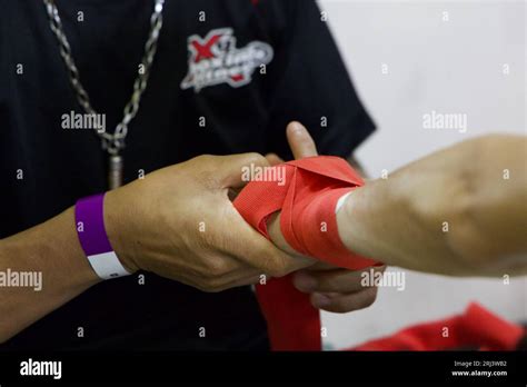 Behind the Scenes of the Fight Stock Photo - Alamy