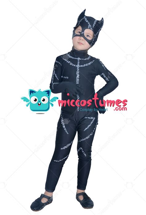 Child Catwoman Halloween Costume Suit For Kids