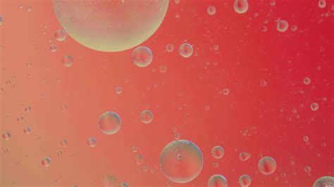 Oil Bubble Moving On Water Concept Minimal Background Oilpaint Spaces