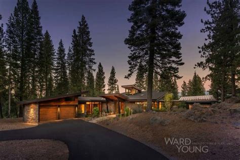 Secluded Mountain Modern Home In Martis Camp Surrounded By Forest
