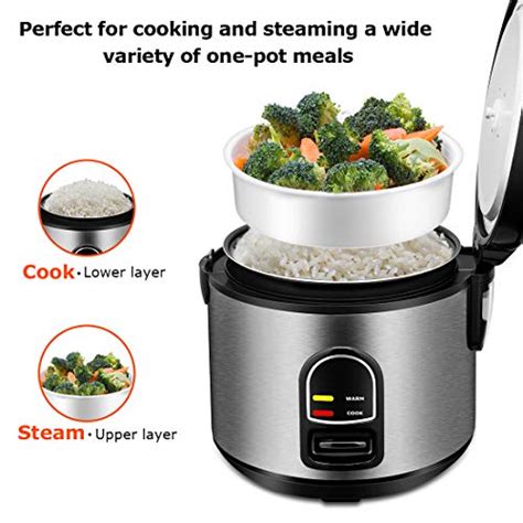 Rice Cooker One Touch Control Small 5 Cup Uncooked Rice Cooker Food