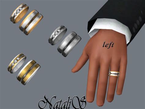Natalis Couple Carved Wedding Ring Am Em Left Sims 4 Wedding Ring