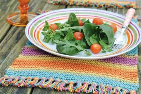 Free Knitted Placemat Pattern Gathered