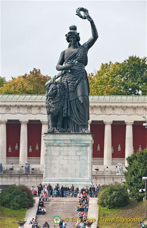 Bavaria Statue Is A Female Personification Of The Bavarian Homeland
