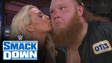 Mandy Rose Gives Otis A Good Luck Kiss Ahead Of Their Qualifying Matches Smackdown May