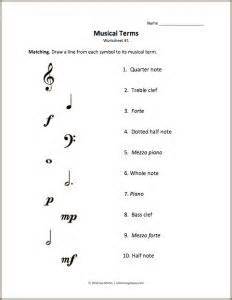Introductory and intermediate music theory lessons, exercises, ear trainers, and calculators. Just Added: Musical Terms Worksheet #1 | Music theory ...