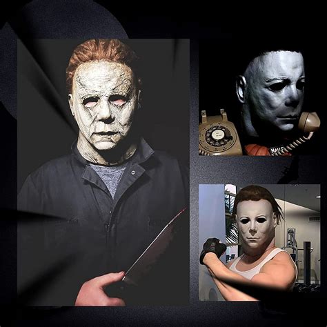 LUSEI Michael Myers Mask Original Michael Myers Mask Mike Myers Movie Latex Mask Realistic