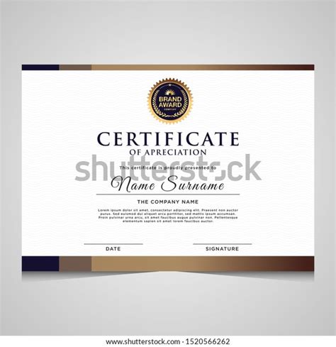 Elegant Blue And Gold Diploma Certificate Template Use For Print