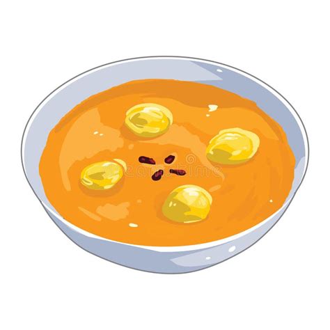 Pumpkin Soup In A Bowl With Sour Cream And Rosemary Isolated Top View