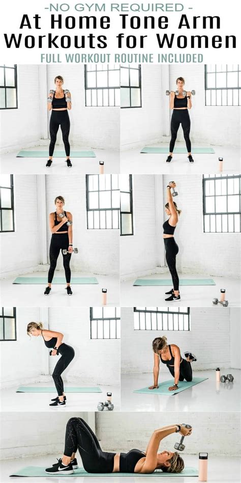 At Home Tone Arm Workout For Women Arm Workouts