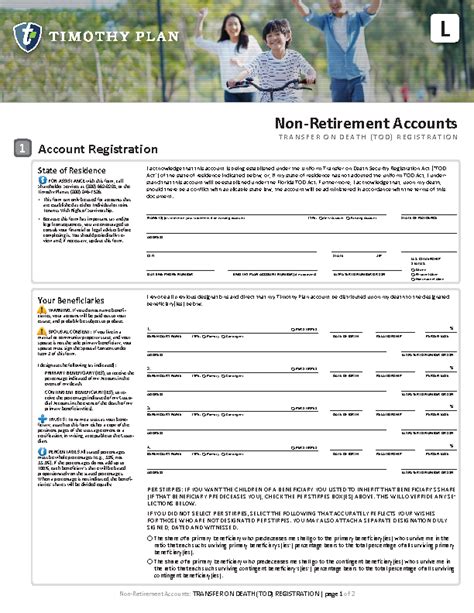 Application For Transfer Of Registration Form