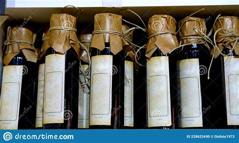 A Set Of Dark Bottles Stock Photo Image Of Alcohol 228623490