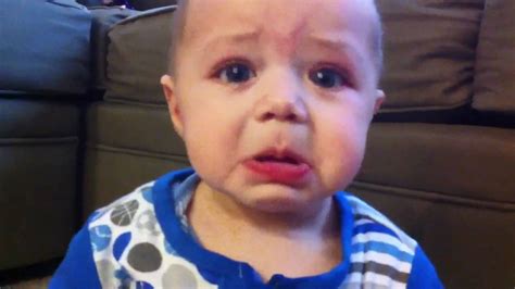 Yes he had tears, but he was totally faking. Cute baby crying - YouTube