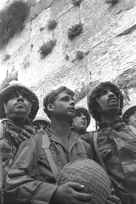 Israeli Paratroopers At The Western Wall Right After Israel Captured It