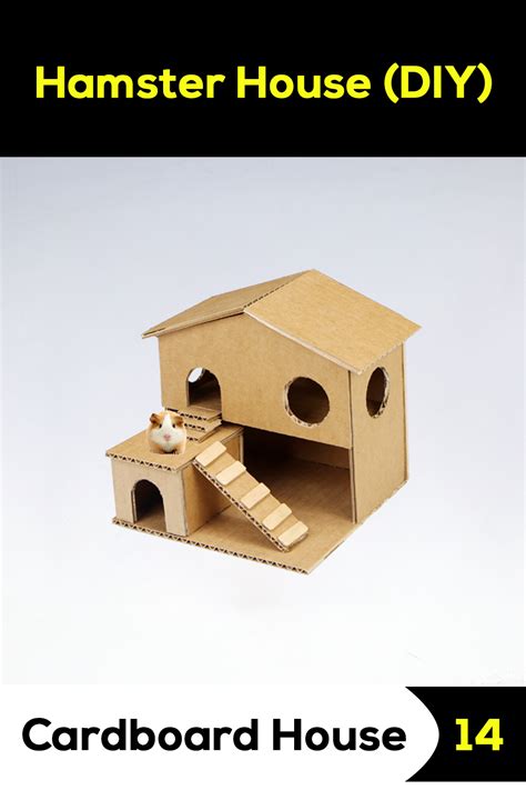 Step By Step Process How To Make Hamster House From Cardboard Diy