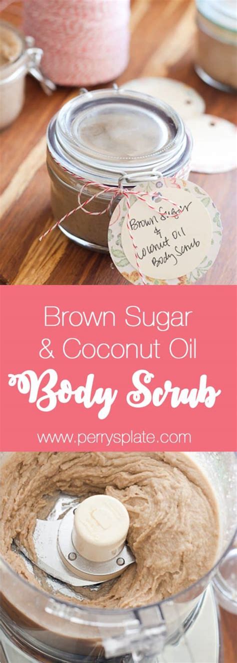 Homemade Body Scrub With Brown Sugar And Coconut Oil