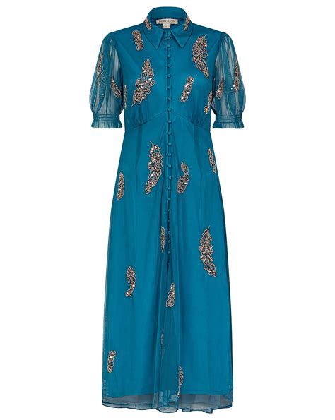 Monsoon Melissa Embellished Shirt Dress J D Williams